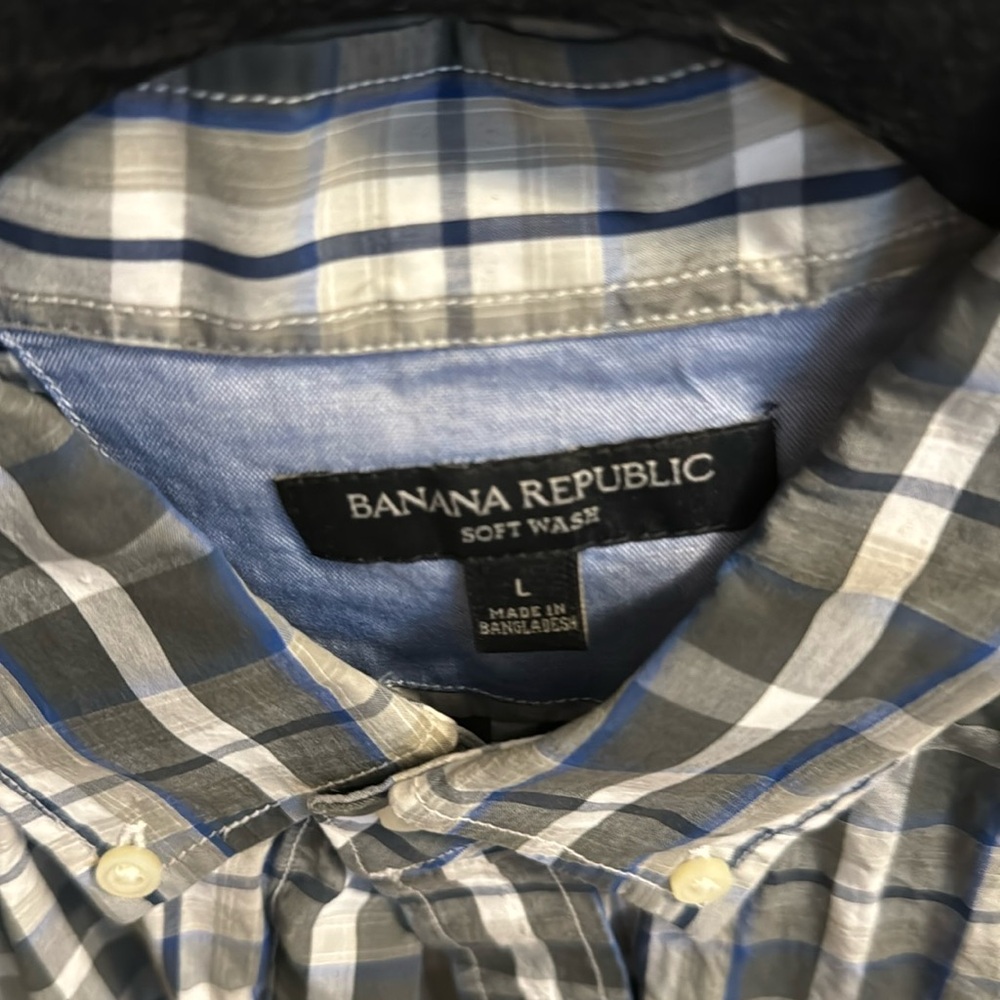 Men’s banana republic dress shirt large excellent condition